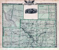 Kankakee County Map, Gilman, Kankakee, Illinois State Atlas 1876